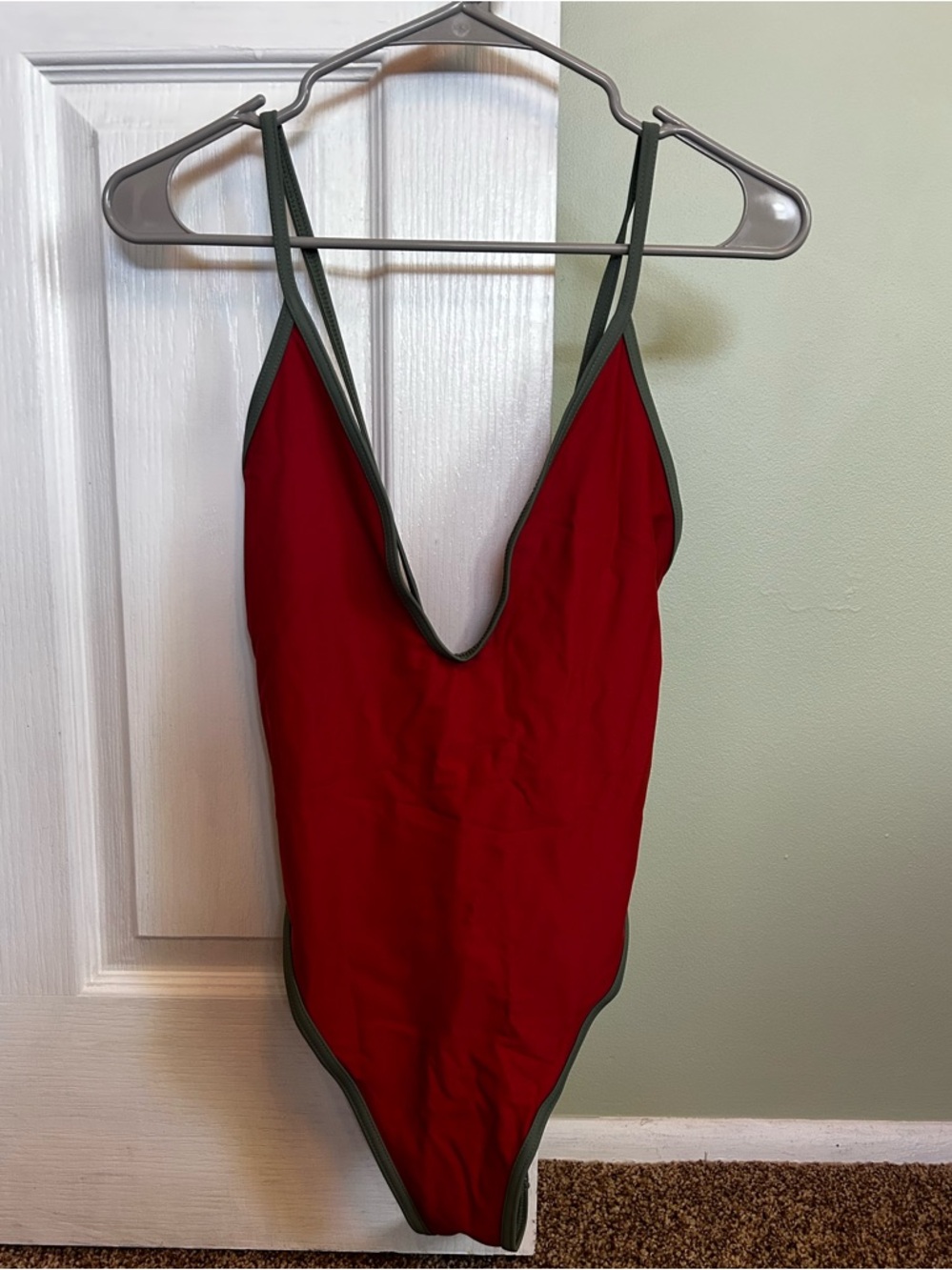 Soso Swim Original Cut Swimsuit in Tangerine, size M - Picture 4 of 6